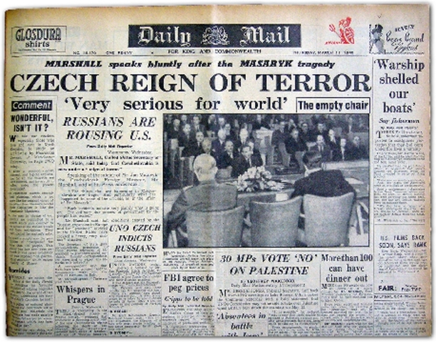 Communists take power in Czechoslovakia