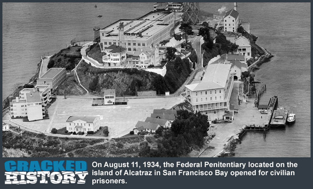 Alcatraz opens as a federal prison