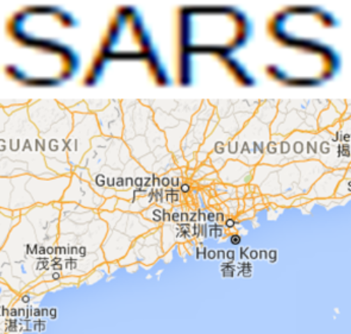 Cases of SARS appear in Guangdong Province