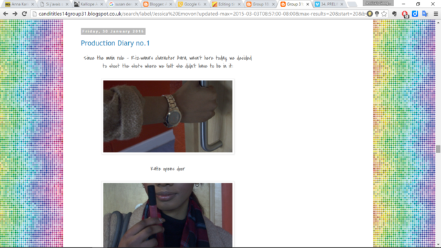 Keeping a production diary + production schedule