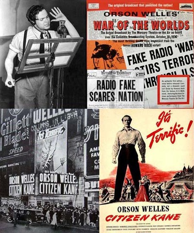 Orson Welles broadcasts the WAR of the Worlds