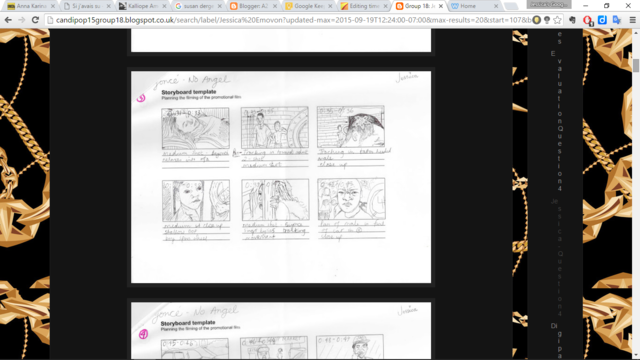 Making a storyboard - summer homeowrk