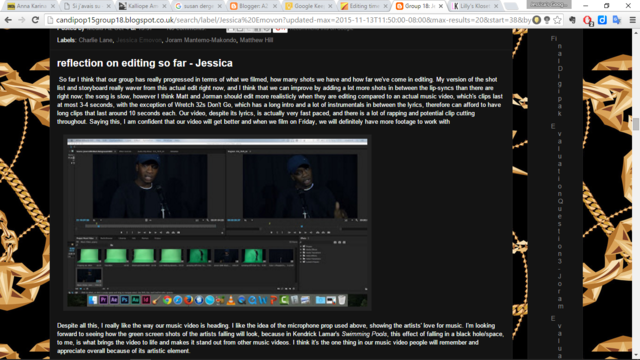 reflections of our progression through the course