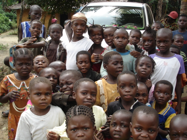 Ruth May teaches the children Mother May I