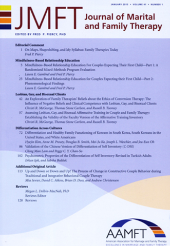 William Nichols editó el Journal of Marital and Counseling