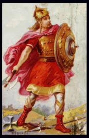 Meroveo capostipite dinastia Merovingia