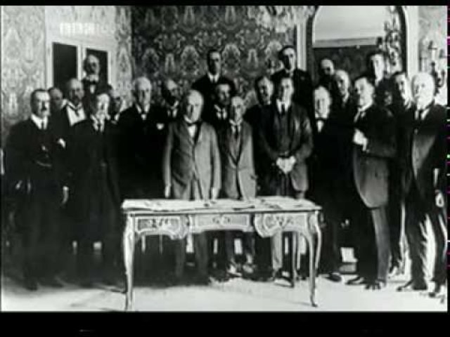 Signing the Treaty of Versailles