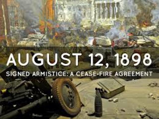 Spanish Sign an Armistice