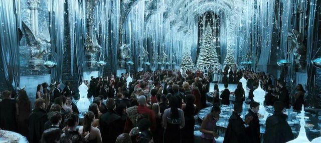 Baile de navidad en hogwarts
