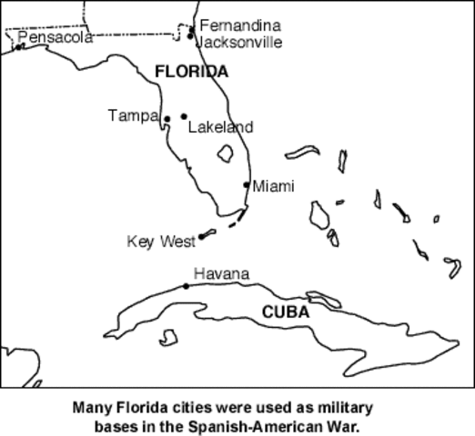 U.S. troops land in cuba