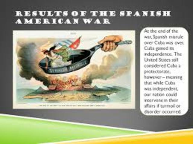 End of Conflict in Spanish American War