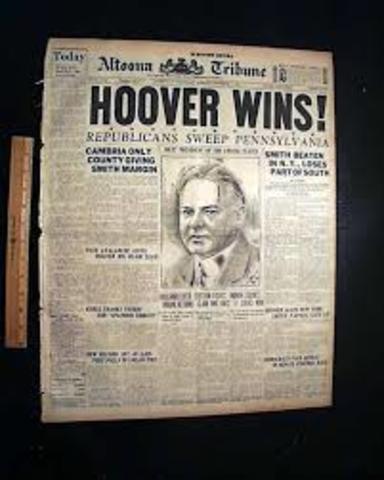 Herbert Hoover Elected President