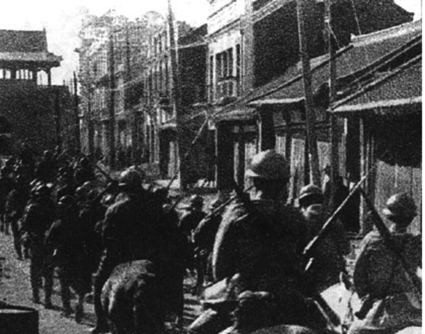 Japan invades China