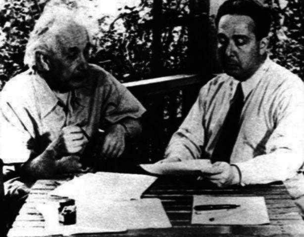 Einstein Alerts Roosevelt about Atomic Bomb