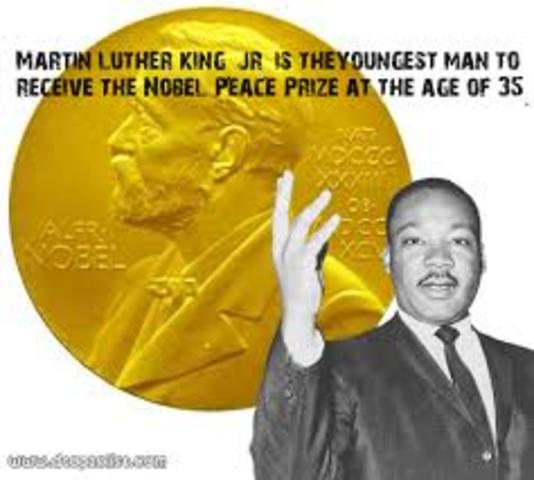 Martin Luther King Jr. gets the Noble Peace prize