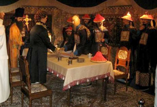 Singing of Treaty of Nerchinsk