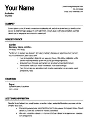 Resume Created