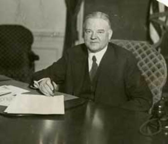 Herbert Hoover elected President