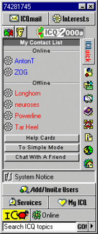 Deje un novio en Israel que me generó adicción a ICQ