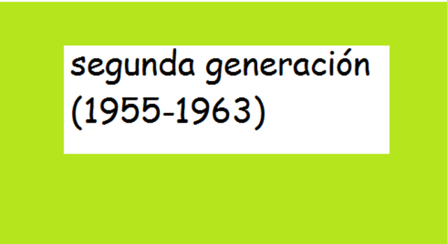 segunda Generacion