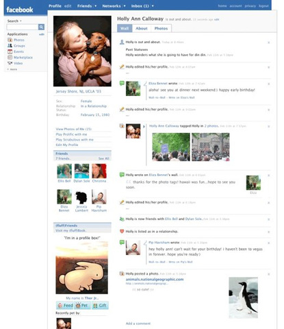bar cleaner and separation of activity in the social network profiles