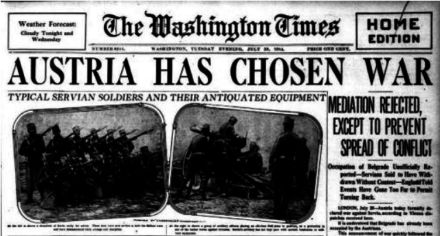 America Declares War On Austria-Hungary