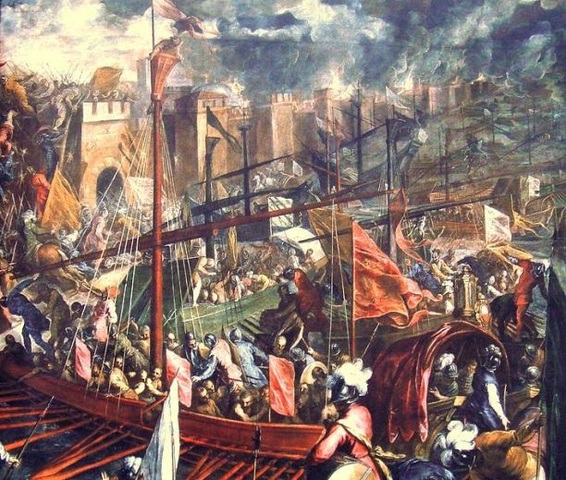 fourth crusade (attack on Constantinople)