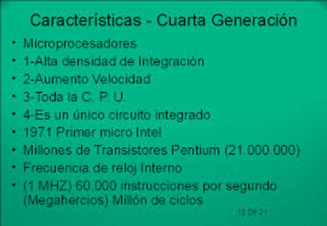 Cuarta generacion de computadoras