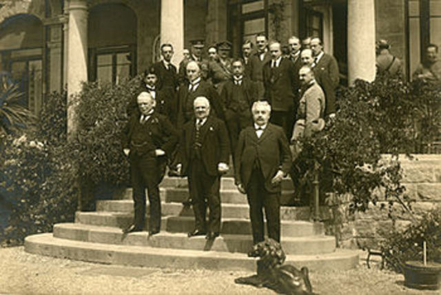 Recesión 1920-1921-Inicio de  la Conferencia de Génova
