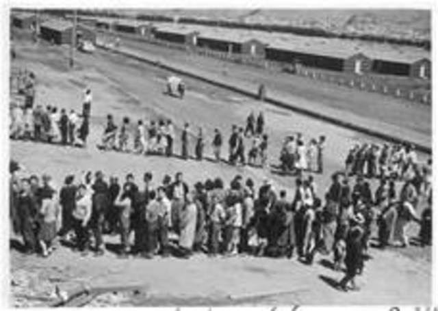 Japanese Interment Camps Begin