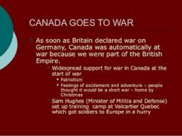 Canada is automatically at war against Triple Alliance