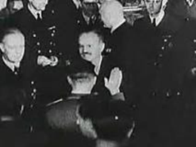 Hitler and Stalin sign Non aggression Pact