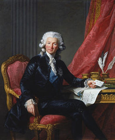 Charles Alexandre de Calonne- Minister of Finance
