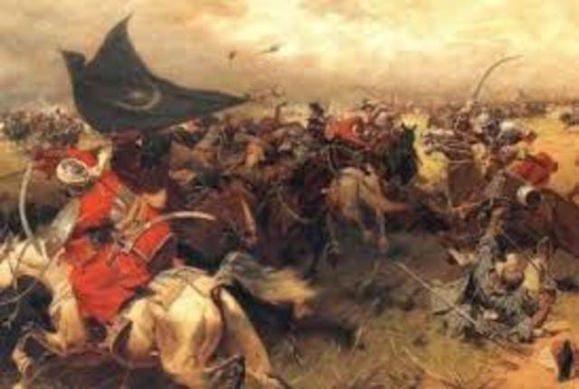 seljuk turks crushed the byzantines at the battle of manzikert