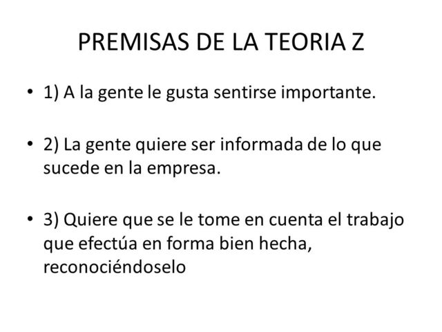 William Ouchi y la Teoría Z.