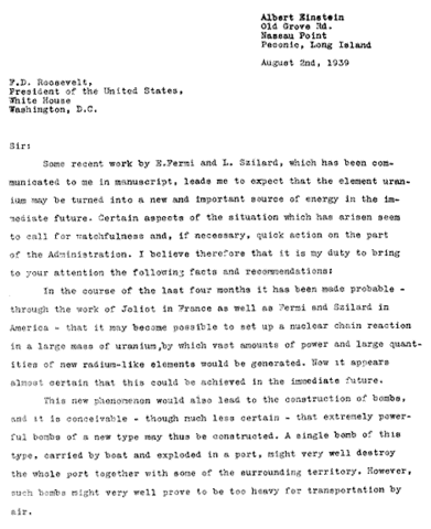 Albert Einstein's First Letter