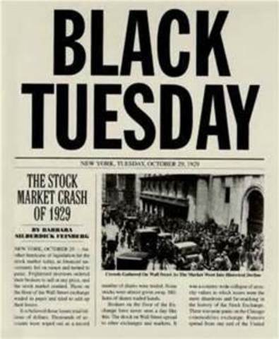 The Stock Market Crashes "Black Tuesday"
