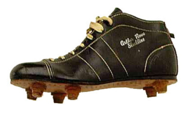 Oldfootball boot in history
