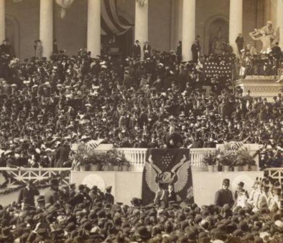 Named President when McKinley is assassinated