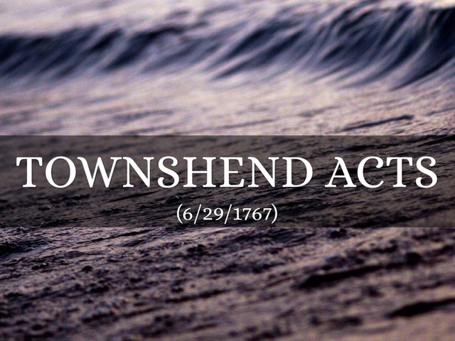 townshend of 1767 is named for British state man Charles Townshend