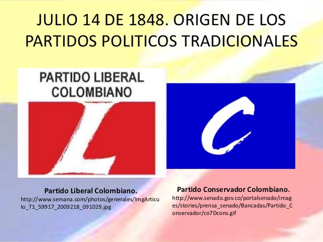 Consolidacion del partido liberal y concervador colombiano