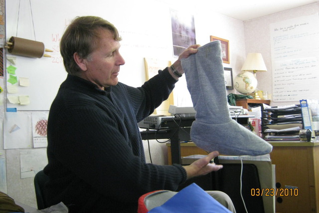 Mr. John describes his trip on foot, by canoe and dog sled across Canada!