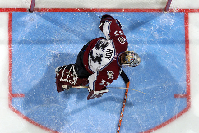 Patrick Roy plays final game
