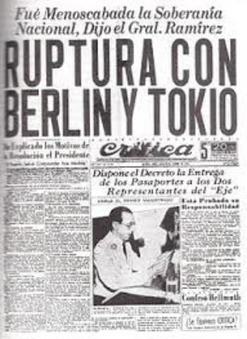 Argentina Declares War on Japan and Germany