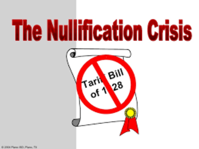 Nullificatin crisis