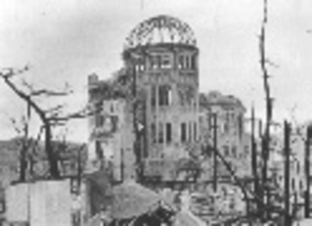 Atomic bomb dropped.