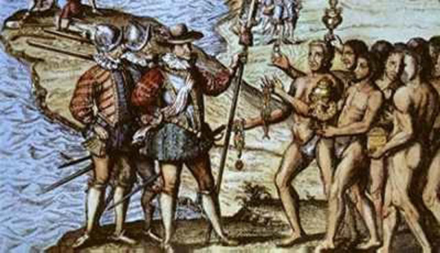 Christopher Columbus Arrives.