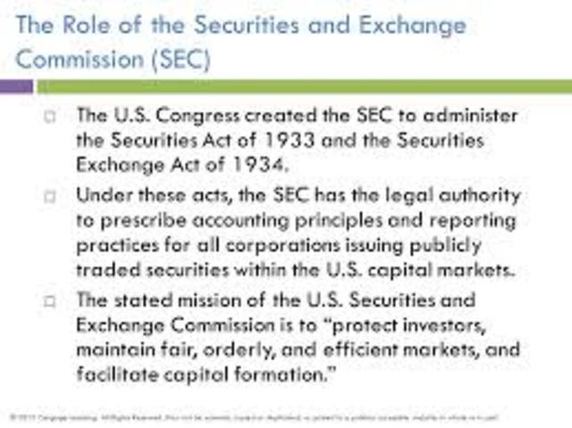 congress creates sec