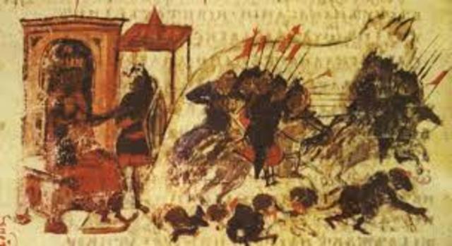 Muslims attack Constantinople