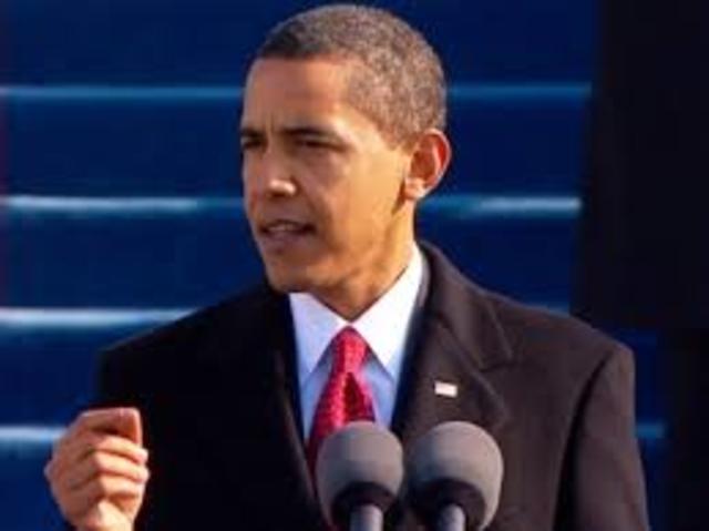 Obama gives his second inaugural speech